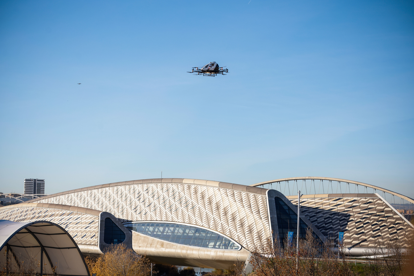 Vuelo aeronave no tripulada dron Zaragoza proyece U Save