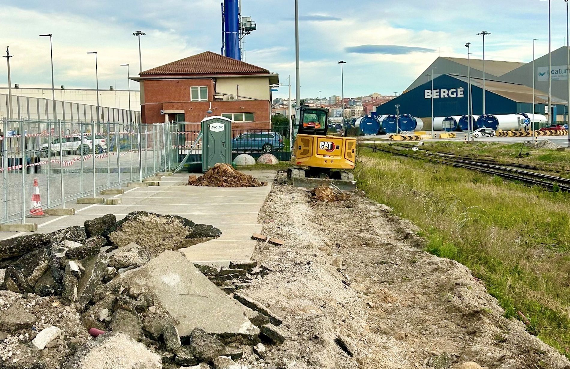 obras cerramiento puerto santader enero 2026