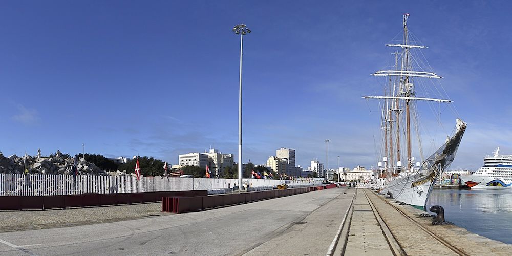 Reutilizacion escombros puerto Cadiz