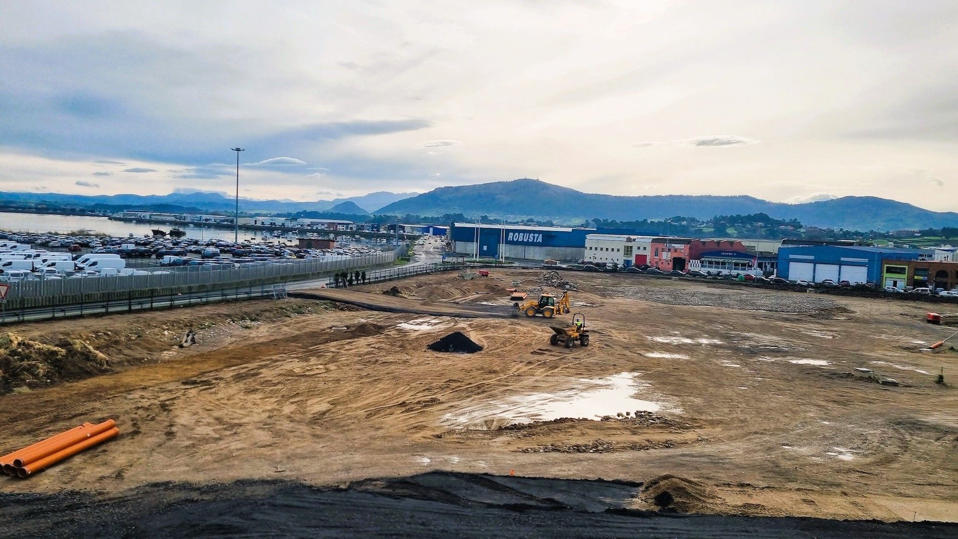 Obras  triangulo raos puerto santander