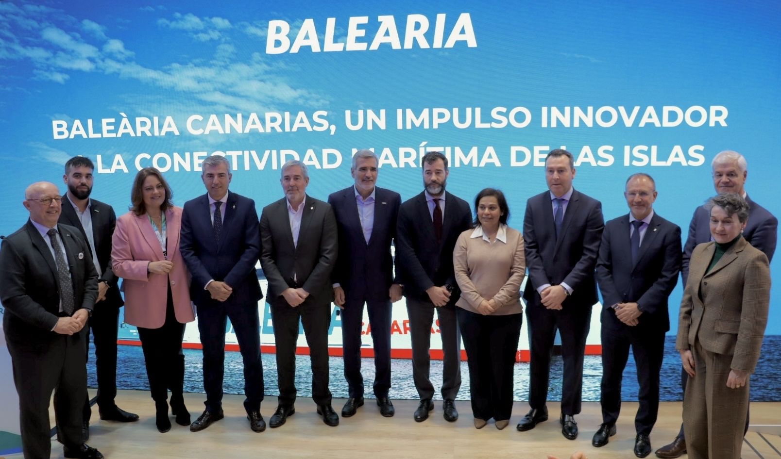 Balearia opera conexiones con Baleares, Ceuta, Melilla y Canarias, además de rutas internacionales.