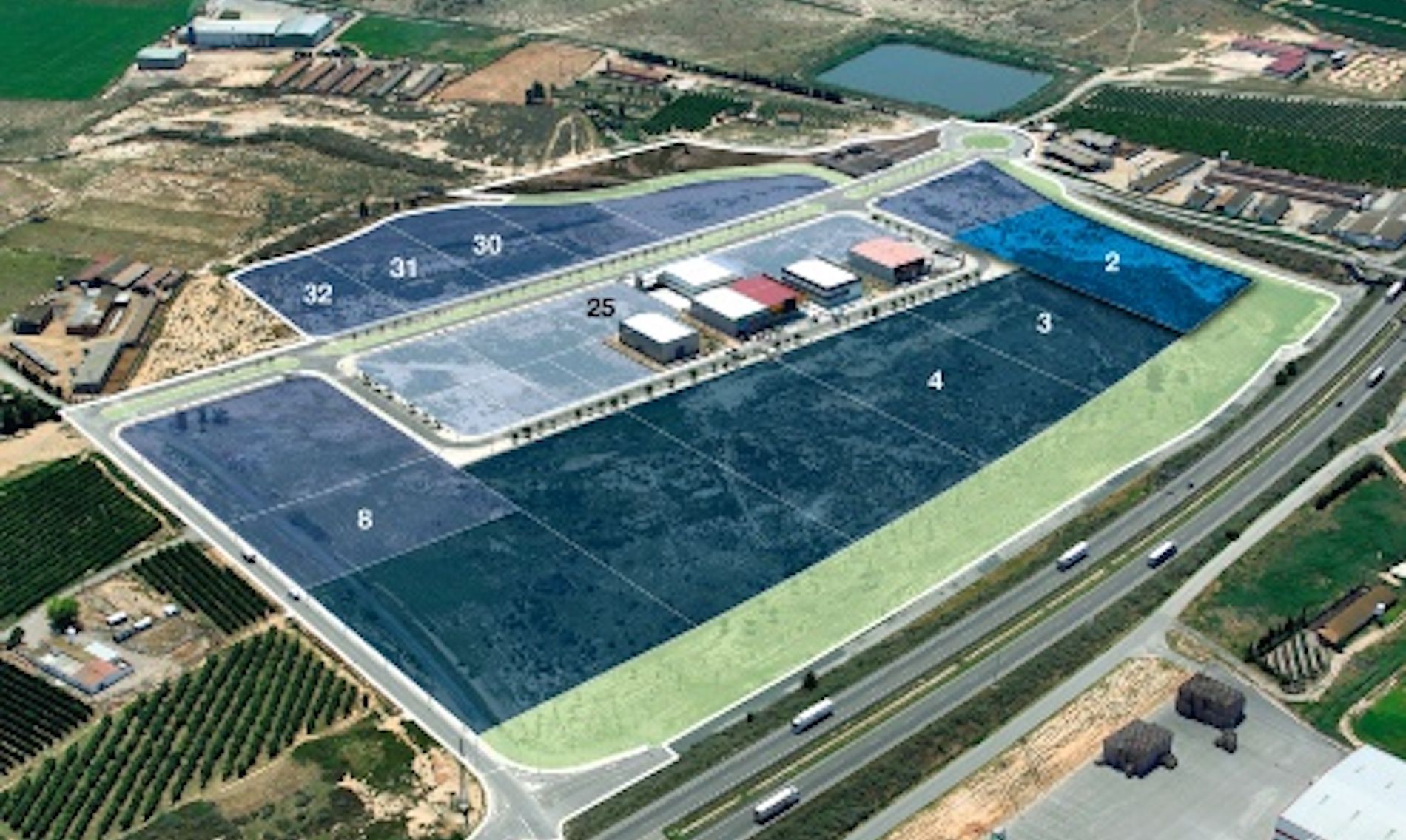 La parcela se encuentra en el desarrollo industrial Lo Tossalet Roig.