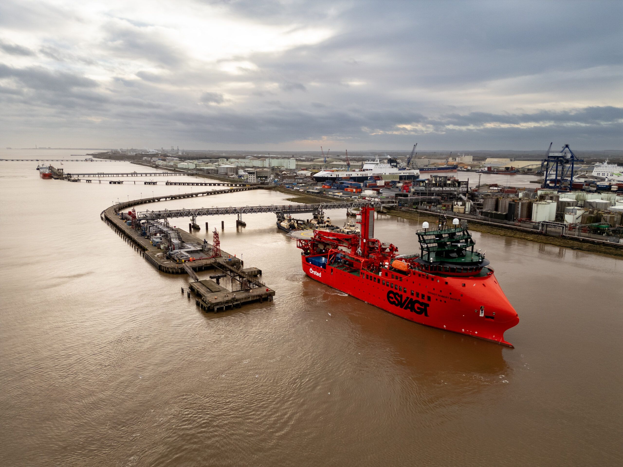 El puerto de Immingham es el mayor del país para tráficos de graneles.