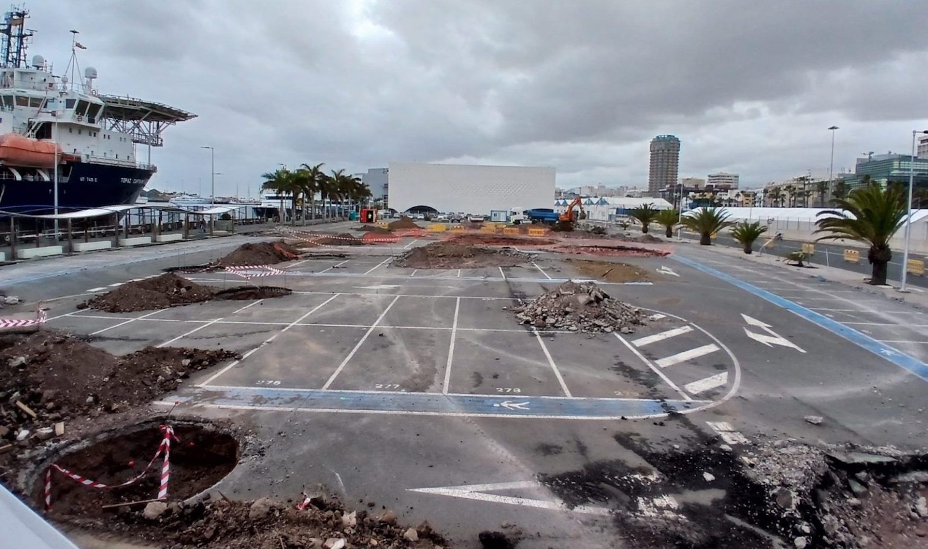 obras parque urbano puerto las palmas