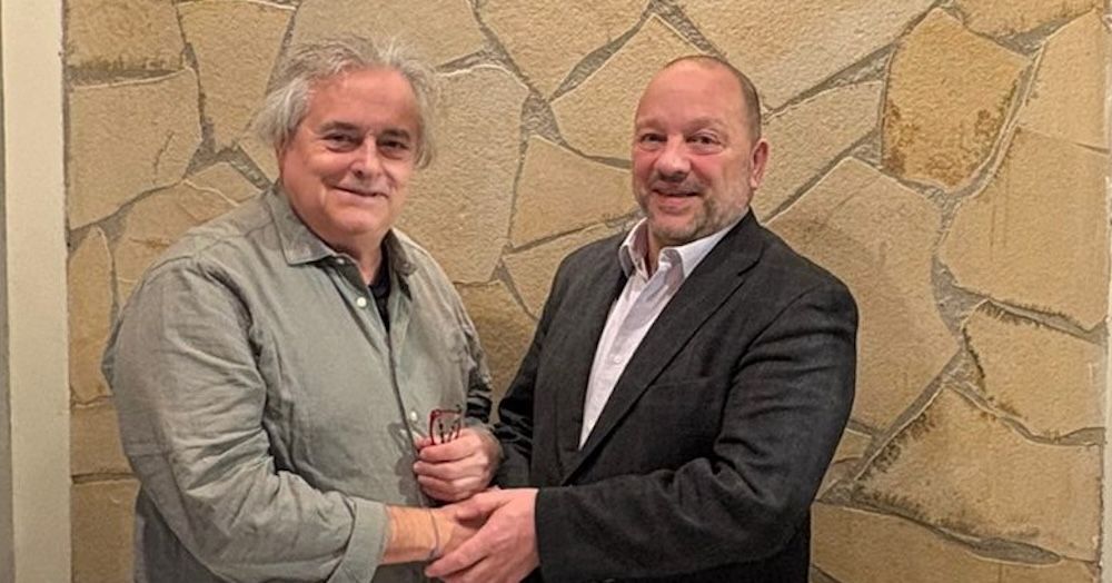 Enric Ticó, de Feteia-Oltra y Juan Manuel Martínez Mourín, de AET.