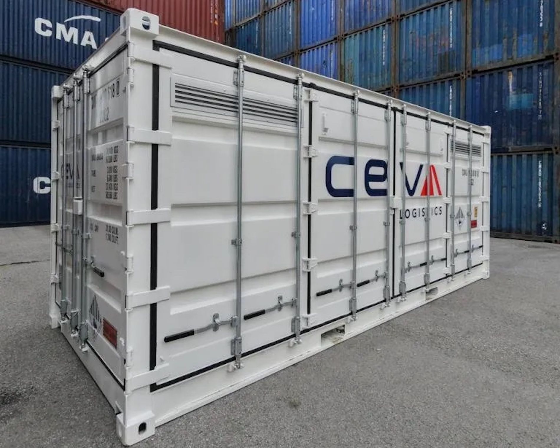 Cada contenedor puede albergar cuatro compartimentos.