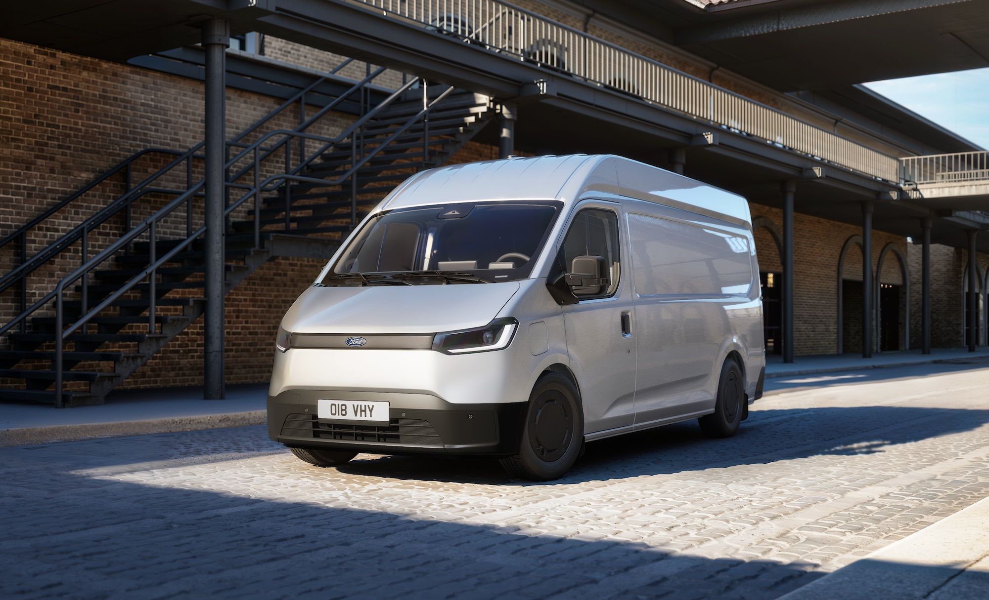 La Transit City incorpora un motor eléctrico de 100 kW (136 CV) con tracción delantera.