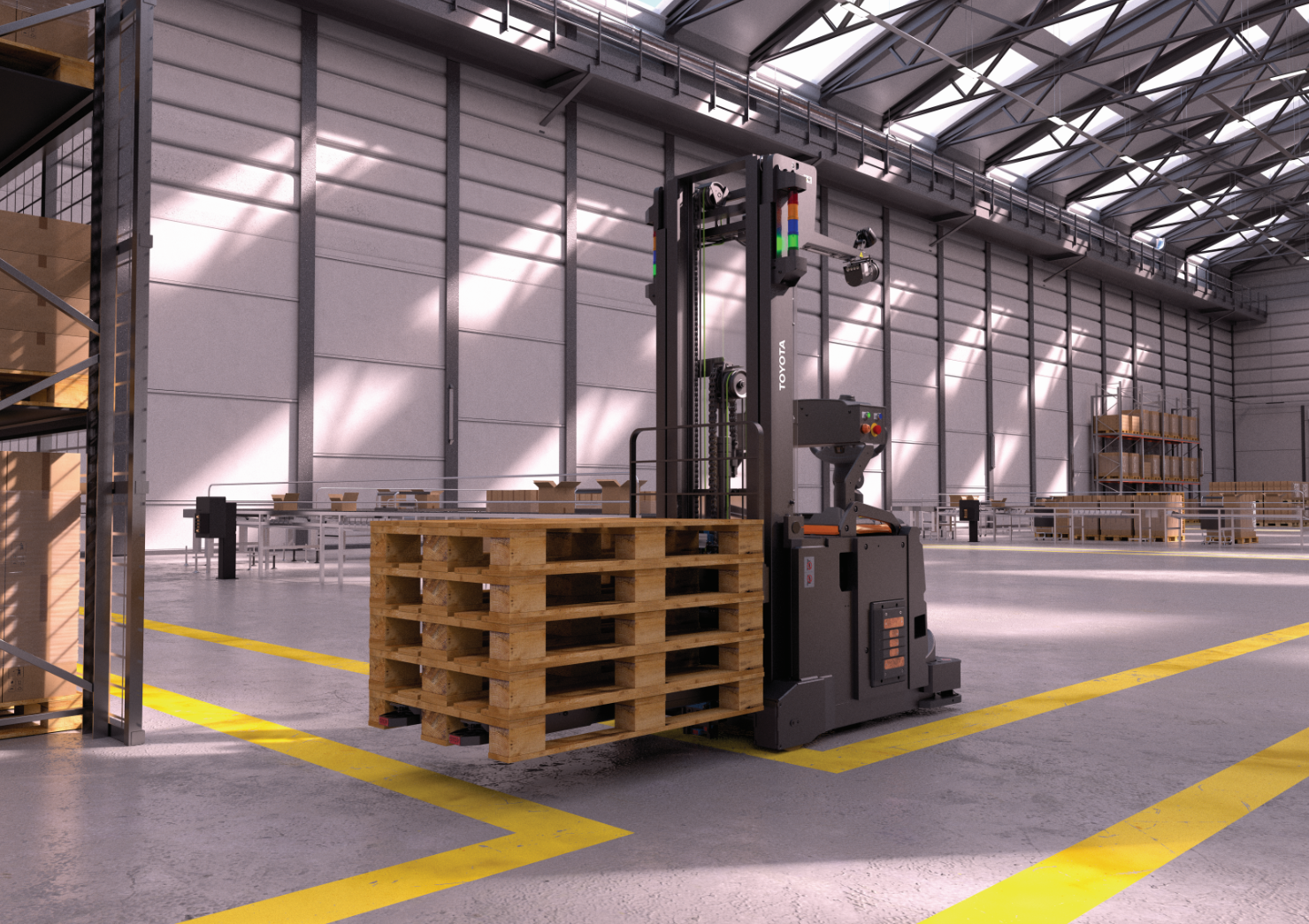 Toyota AGV Swarm Automation Transport