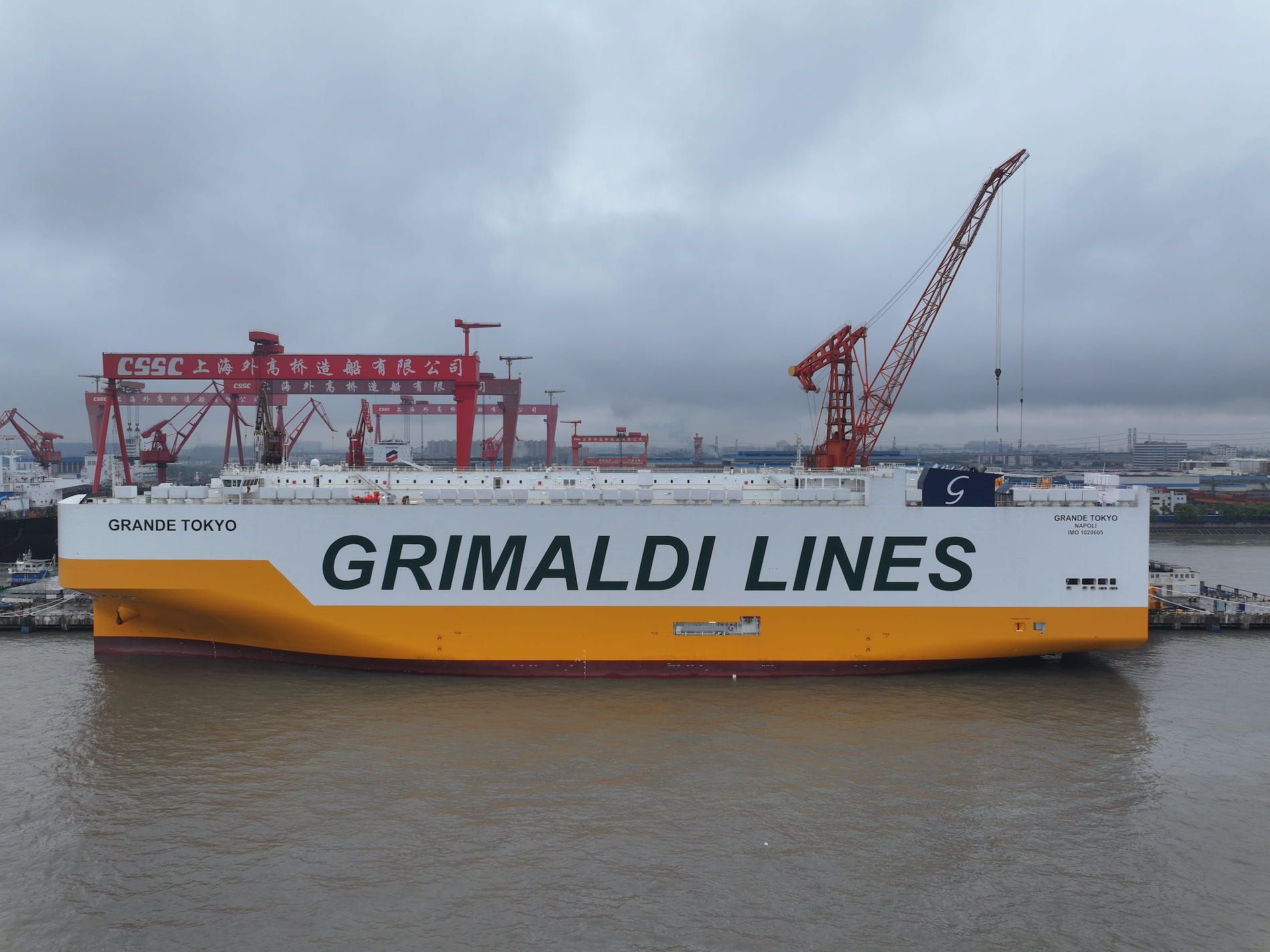 La ceremonia de bautizo del 'Grande Tokyo' se ha celebrado en Shanghai.