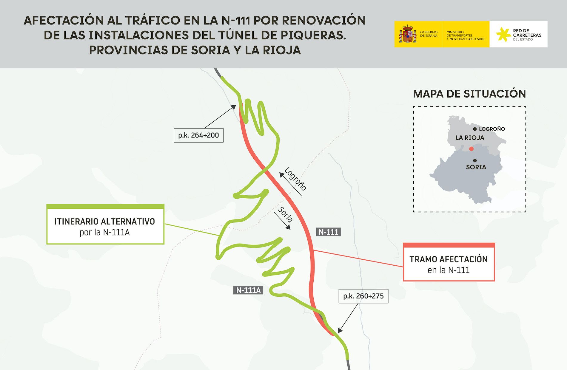 Los cortes durarán hasta finales de mayo.
