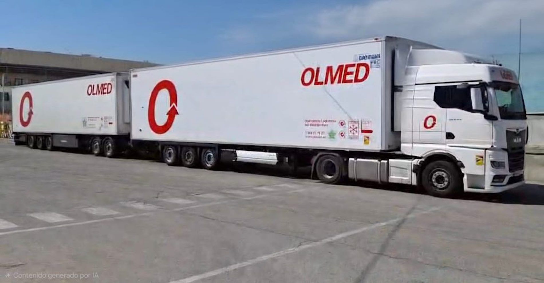 El conjunto está compuesto por dos semirremolques frigoríficos bitemperatura de doble carga que permiten transportar hasta 132 palets por viaje.