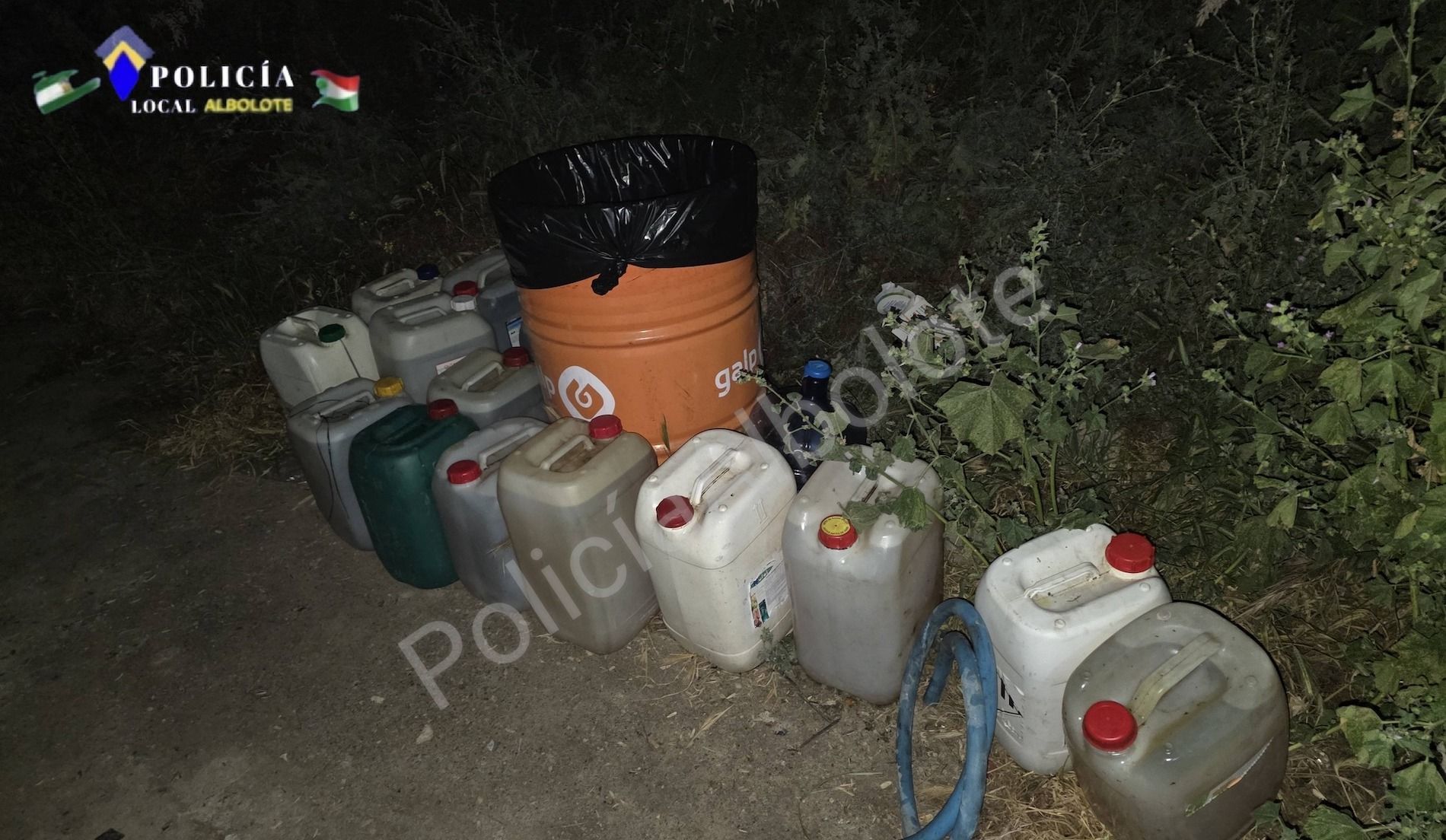 Ya se habían sustraído aproximadamente 400 litros de combustible.