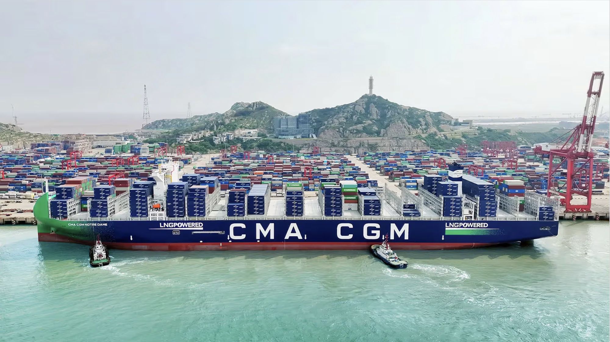 CMA CGM portacontenedores Notre Dame LNG CMA CGM portacontenedores Notre Dame LNG