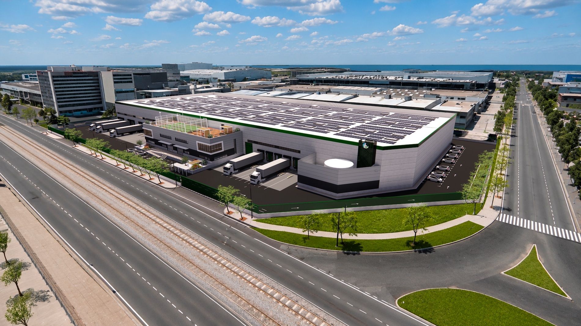 Prologis Zona Franca DC1 render Prologis Zona Franca DC1 render