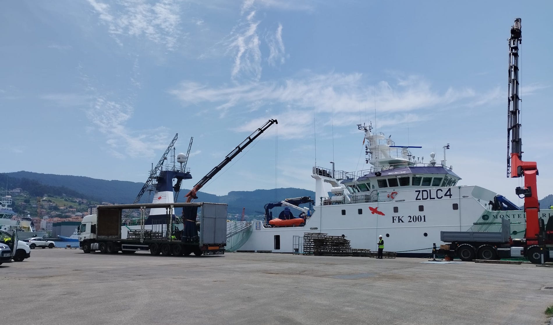 El enclave cuenta con instalaciones especializadas en pesca congelada.