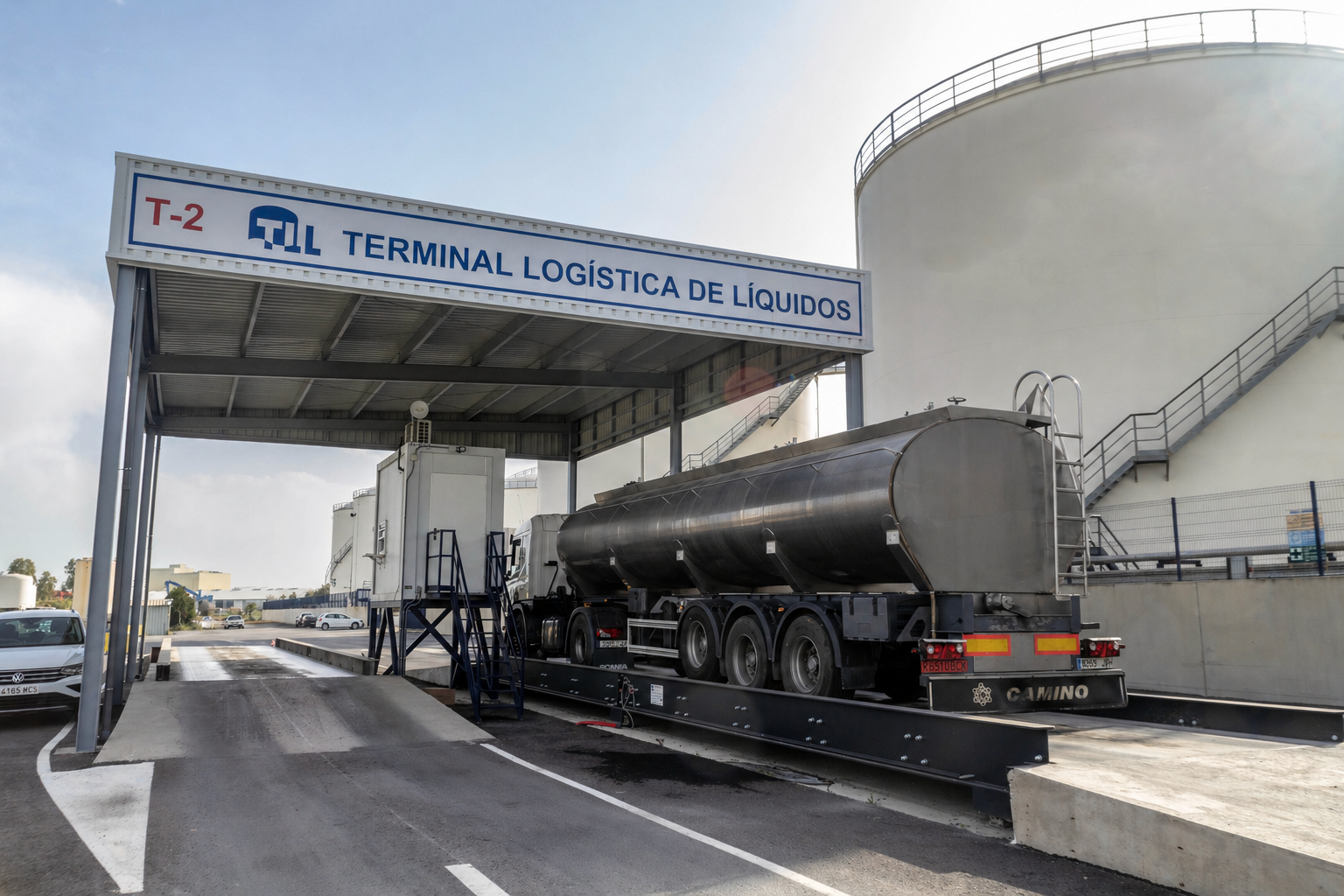 Sevitrade acceso Terminal Logistica de Liquidos puerto Sevilla Sevitrade acceso Terminal Logistica de Liquidos puerto Sevilla