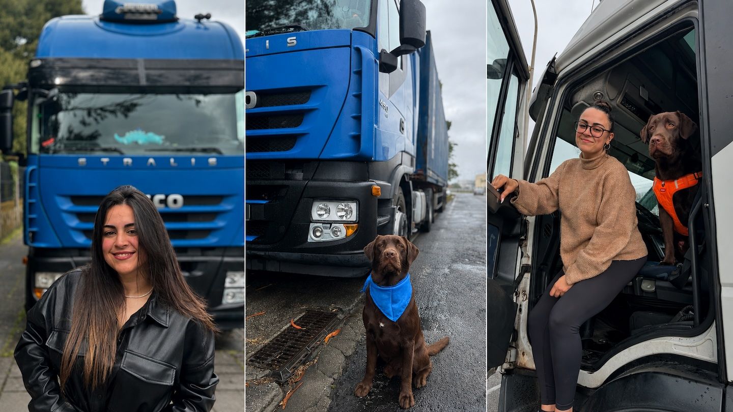 Andrea Fernández, la camionera de 26 años que desafía las rutas sin horario y muestra el reto de atraer jóvenes y mujeres al transporte por carretera