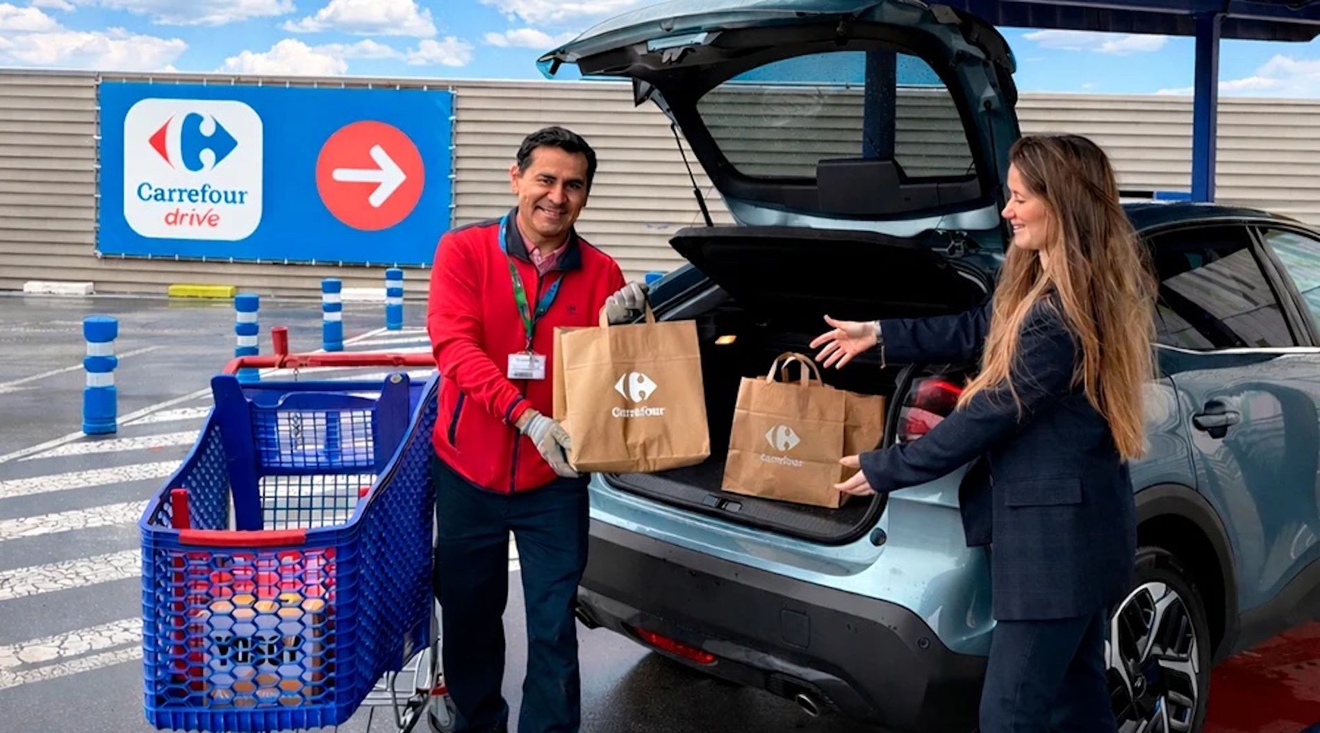 entrega en coche compra online Carrefour