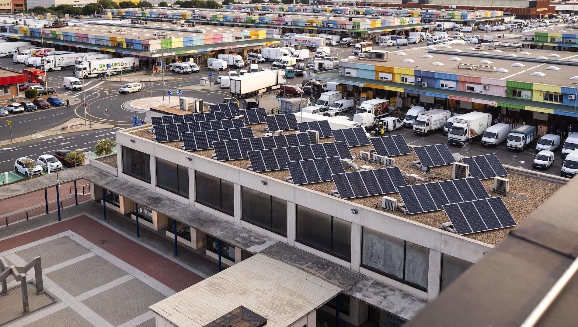 La potencia total instalada por Mercamadrid alcanza los 660 kWp.