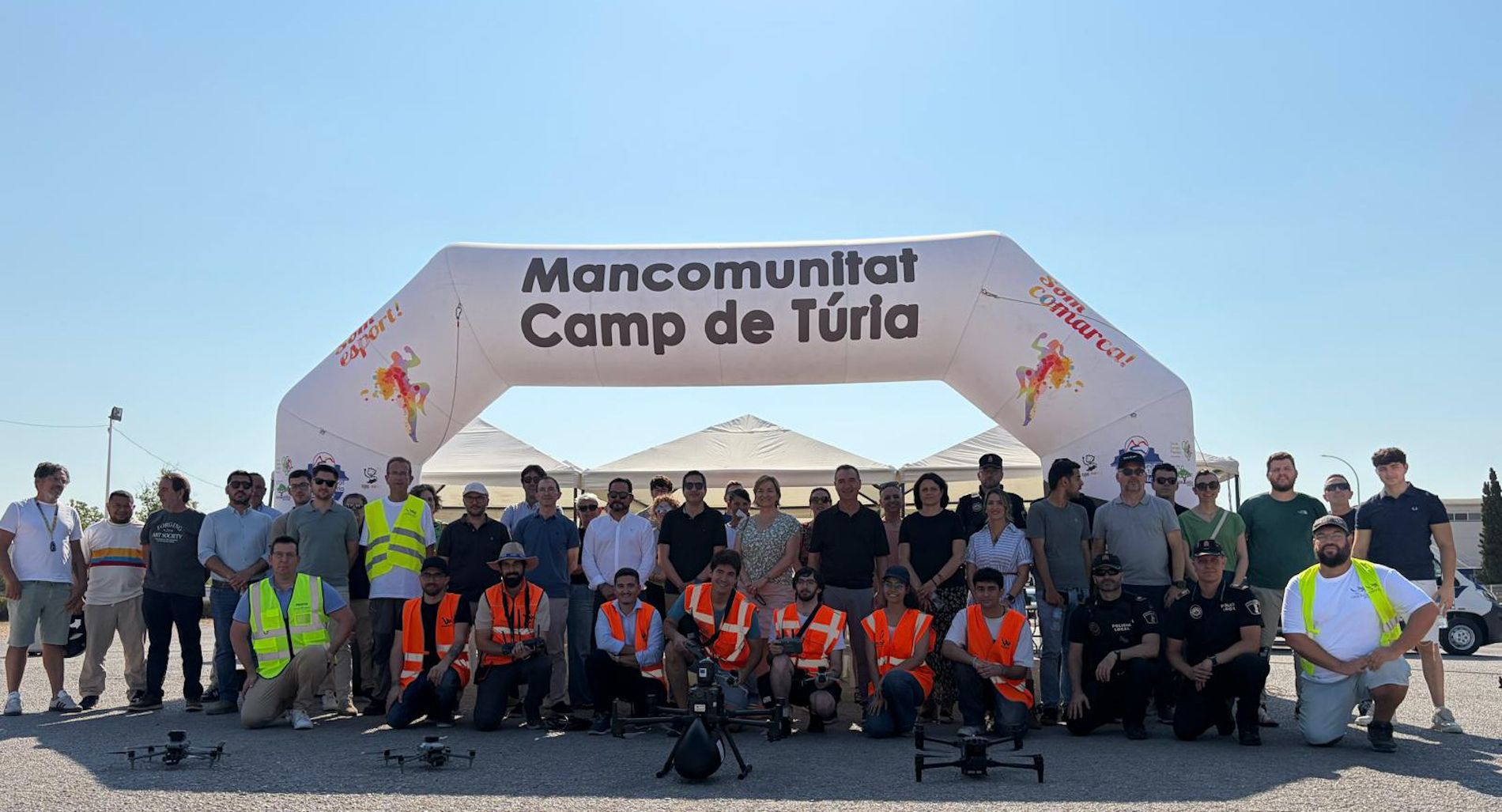 La prueba se ha desarrollado en el polígono industrial La Reva de la localidad valenciana de Ribarroja de Turia.