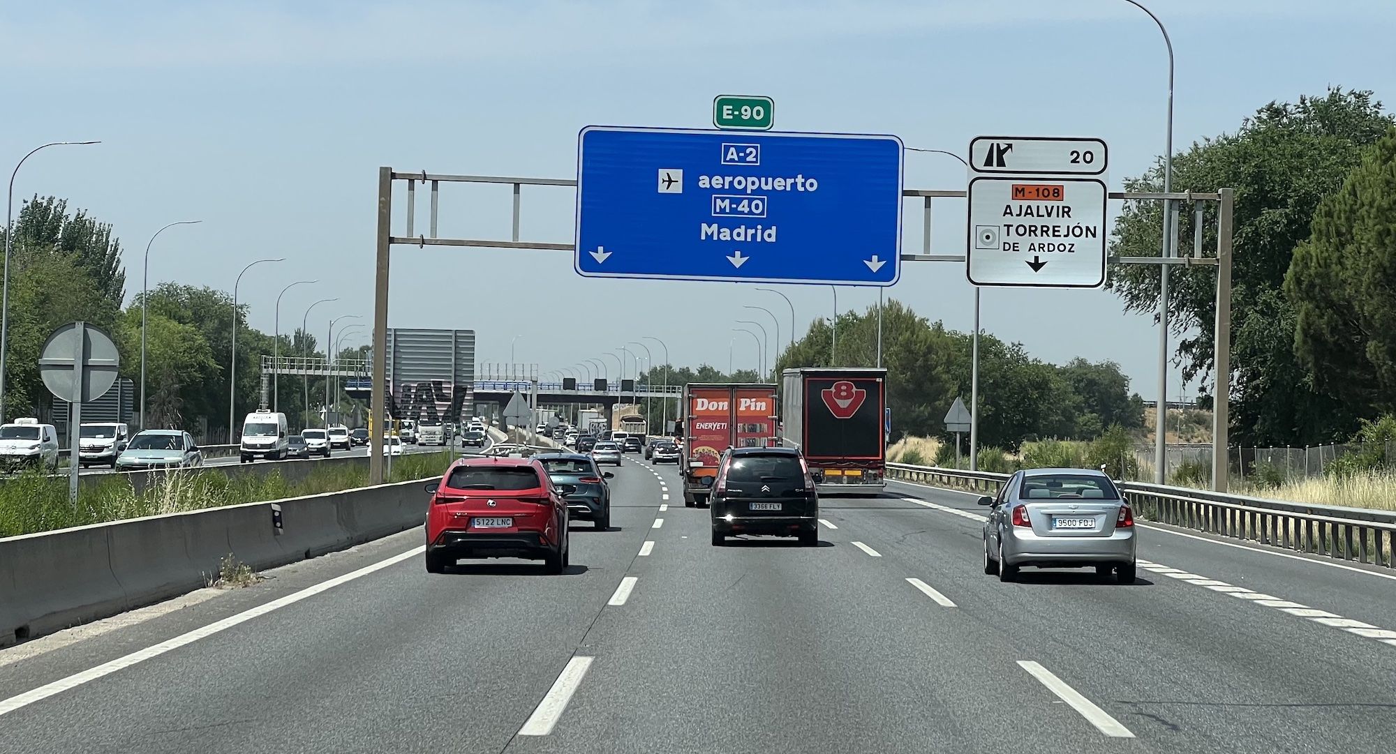 carretera A 2 aeropuerto Madrid M 40