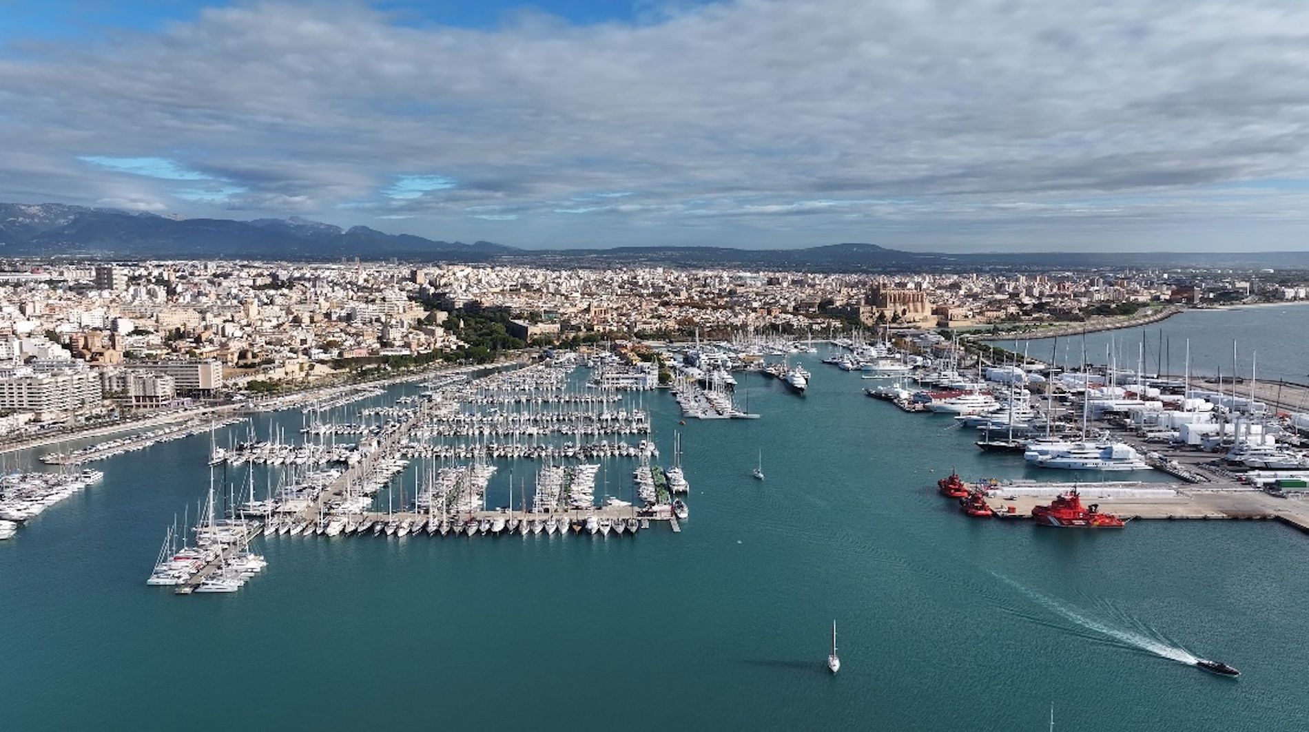 puerto de Palma vista aerea