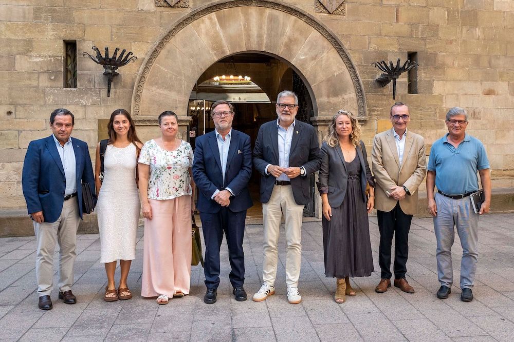 Visita presidente puerto Tarragona Ayuntamiento Lerida