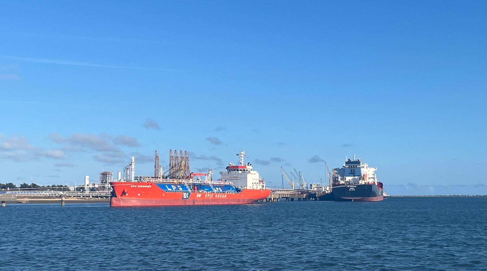 El movimiento de graneles líquidos representa casi el 75% del tráfico total del puerto.