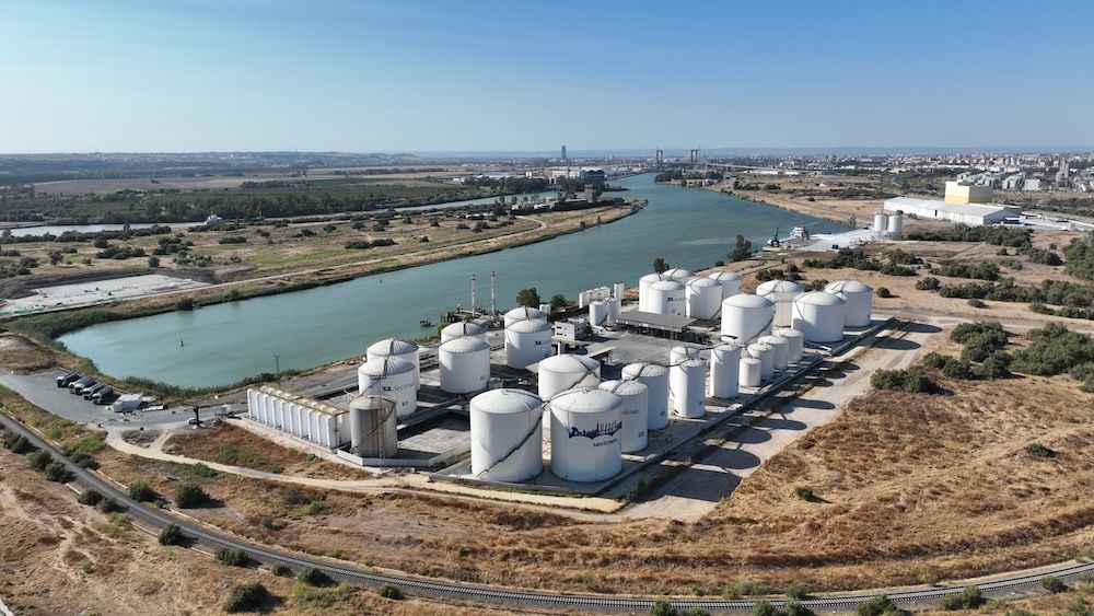 Darsena del cuarto terminal liquidos puerto Sevilla
