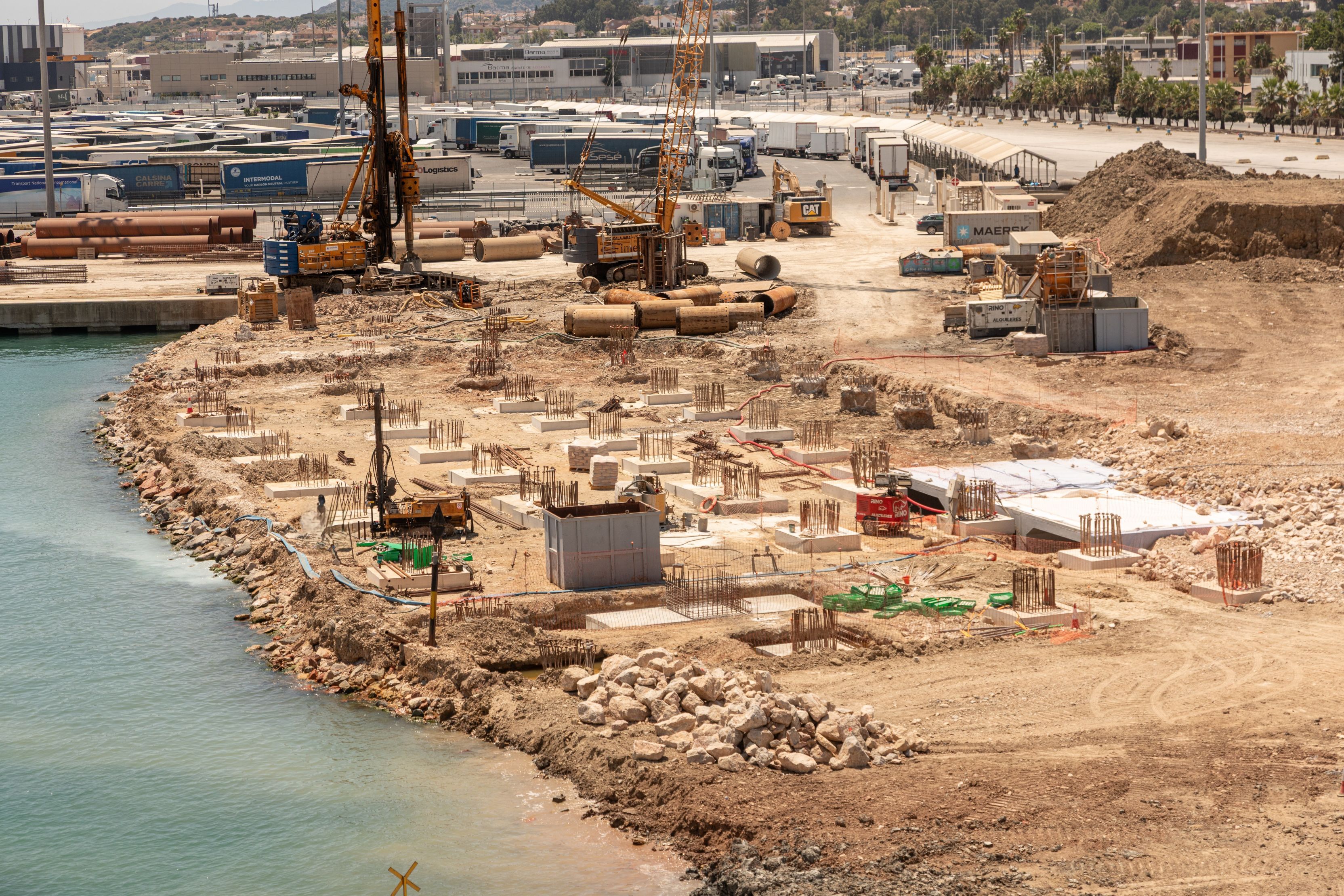 puerto de Algeciras ampliacion del Muelle de Galera