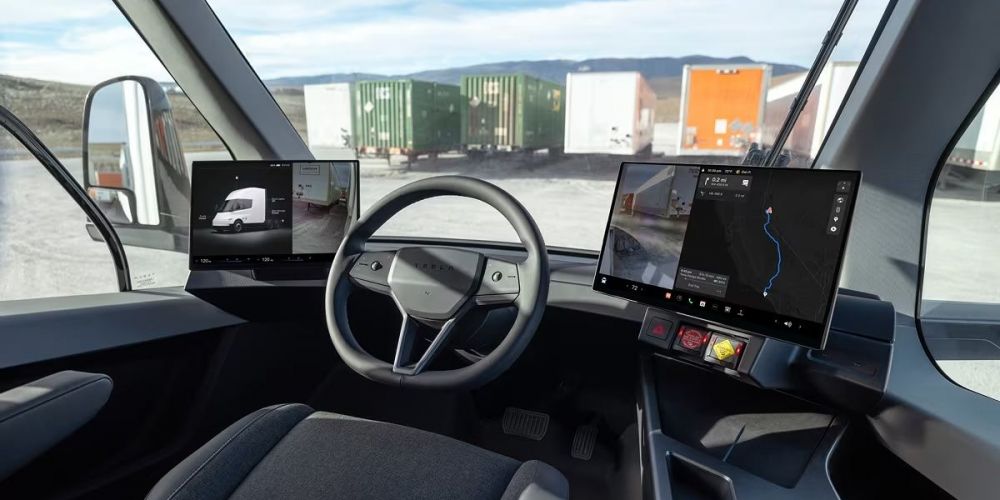 Tesla Semi: interior cabina Tesla Semi: interior cabina