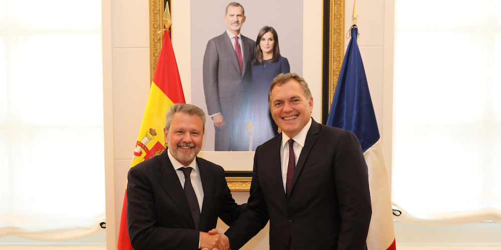 Reunion Santano ministro Transportes Francia