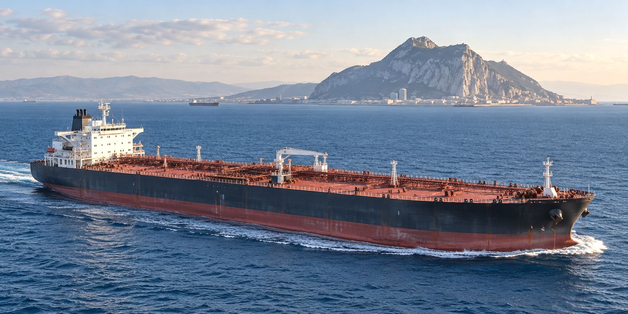 El petrolero Morganit atravesó el estrecho de Gibraltar el 11 de octubre rumbo al Mediterráneo.