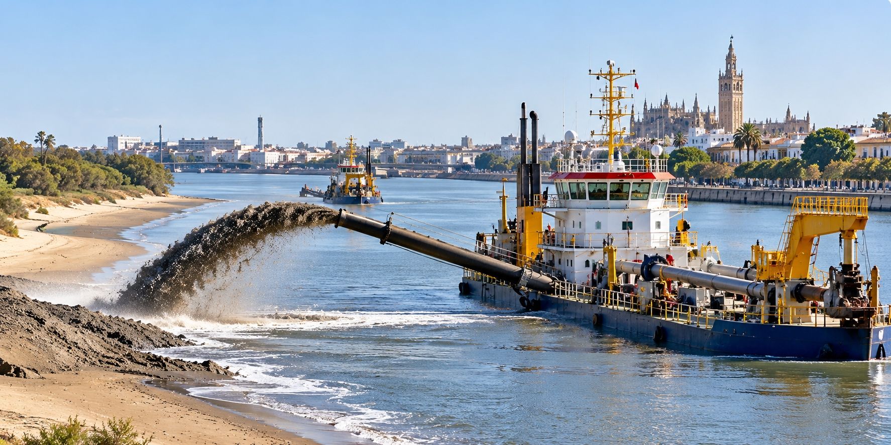 dragado canal puerto Sevilla
