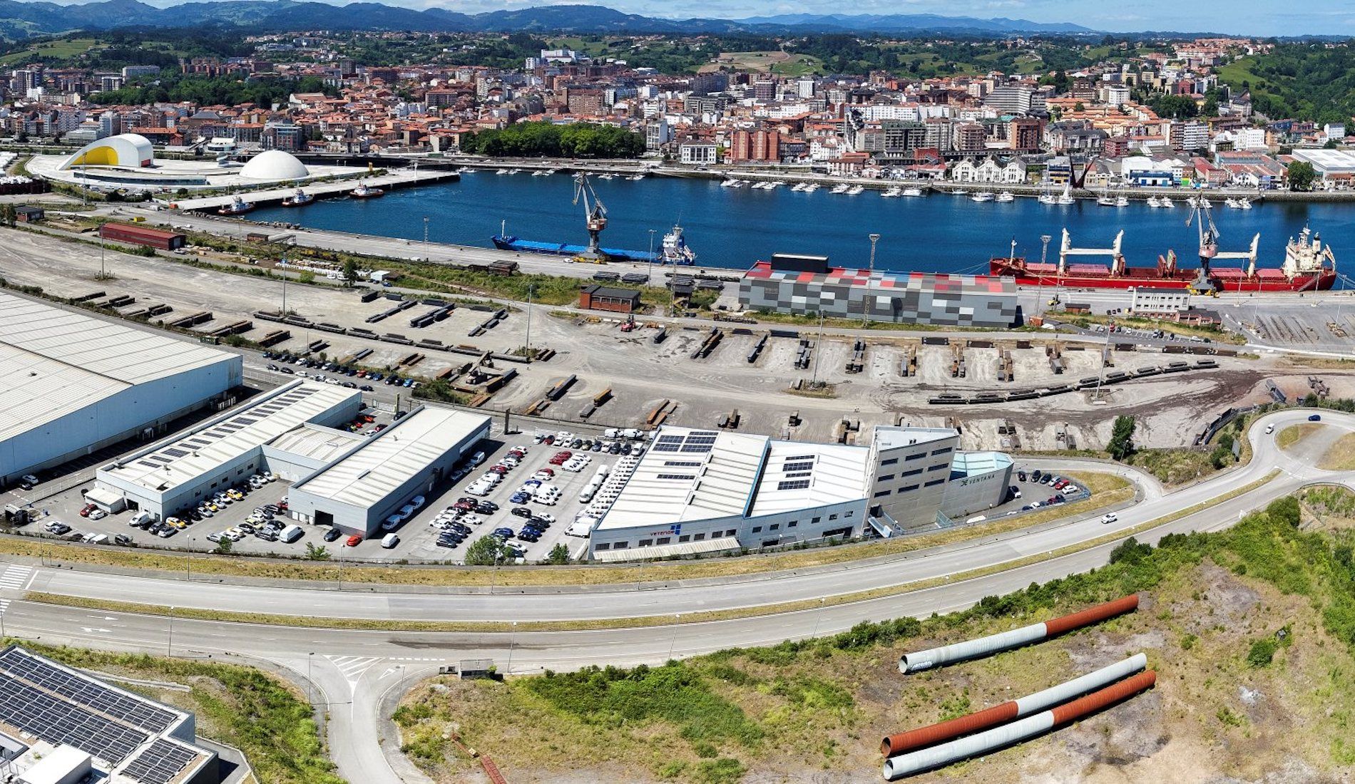 acceso viario margen derecha ria puerto Aviles acceso viario margen derecha ria puerto Aviles