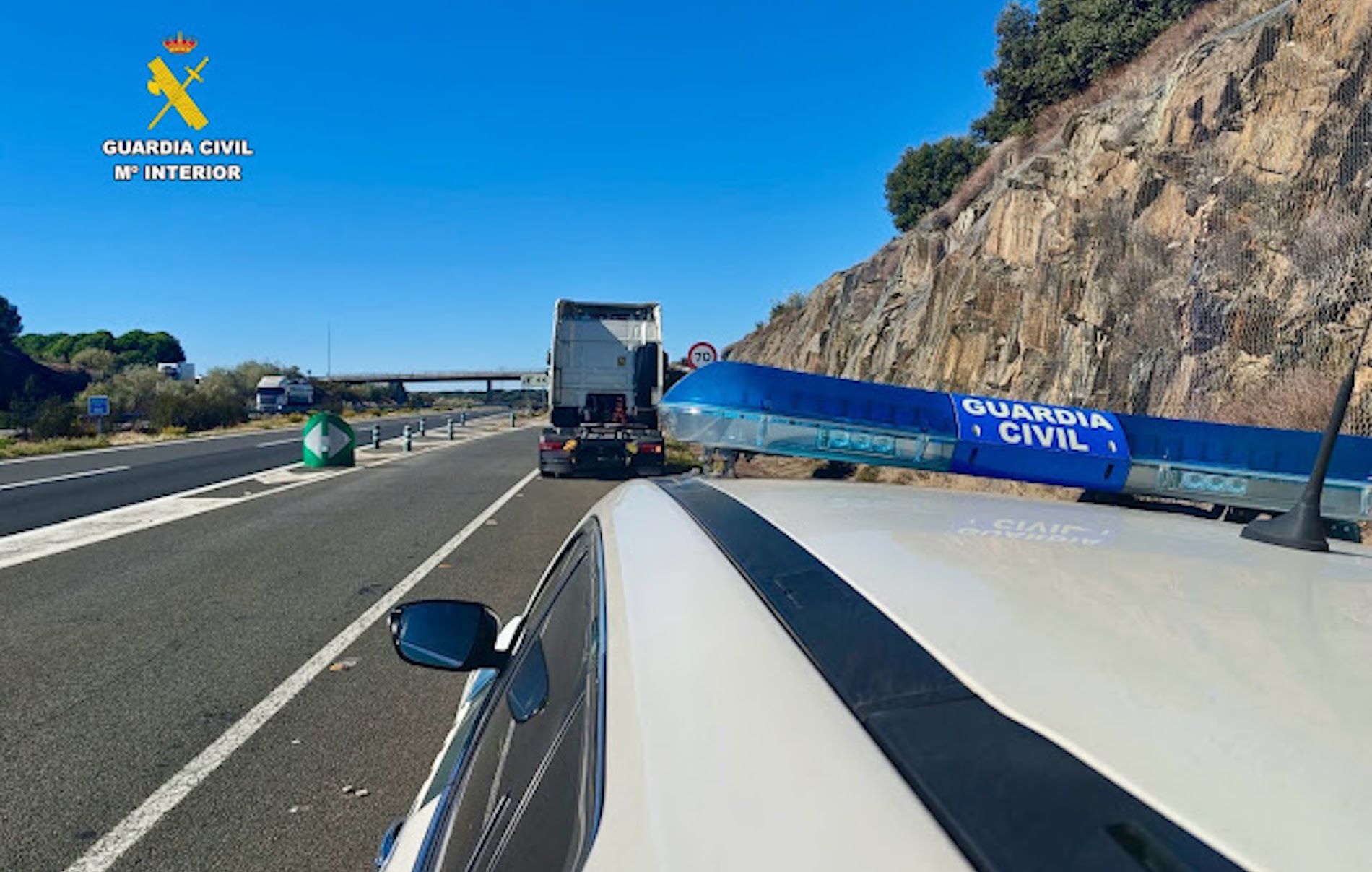 guardia civil detencion camion robado Extremadura