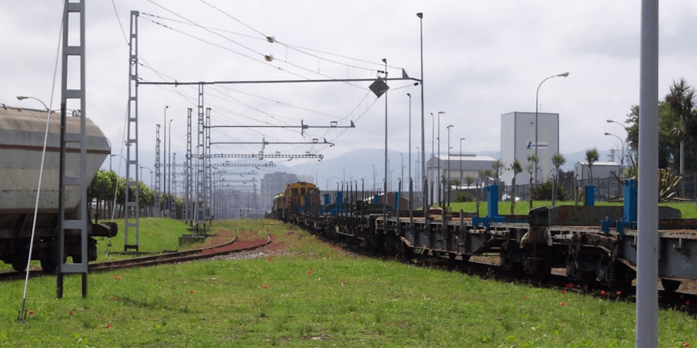 Red ferroviaria del puerto de Gijon