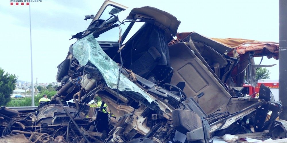 accidente camion A-2