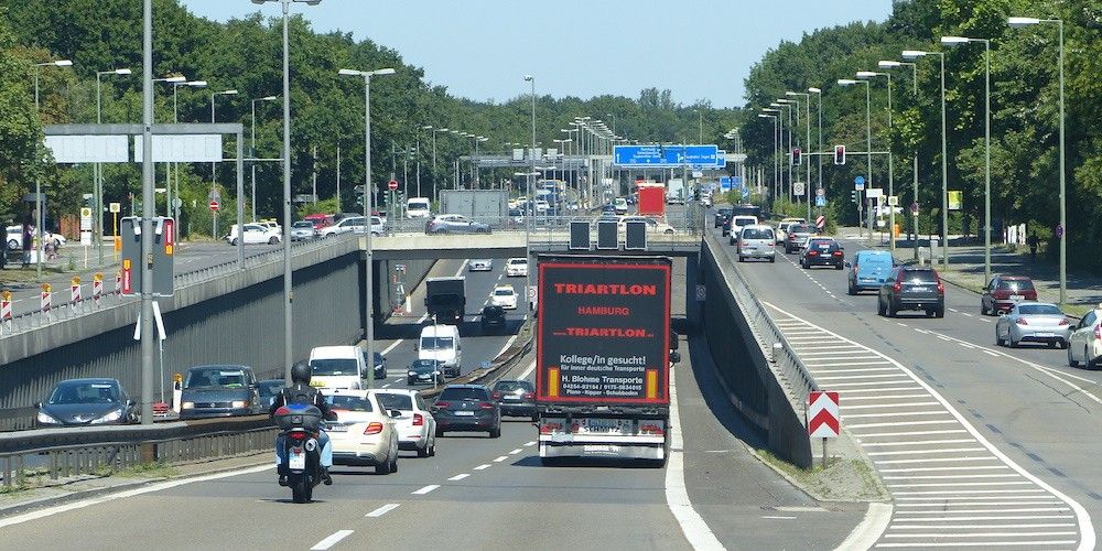 carretera Alemania camion transporte