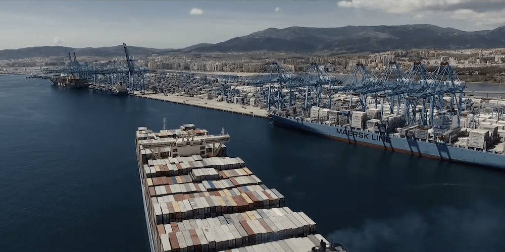 aerea muelles APM Terminals Algeciras contenedores