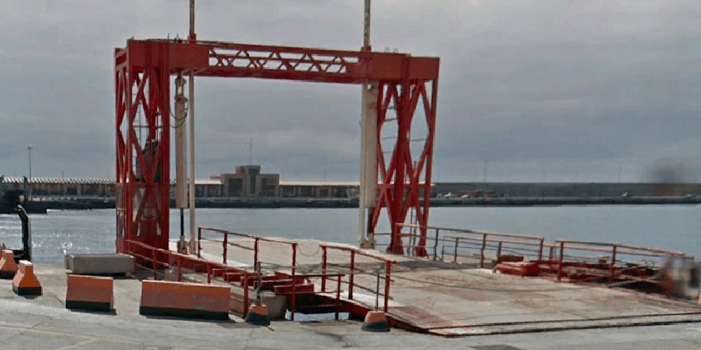 rampa roro puerto santa cruz de la palma