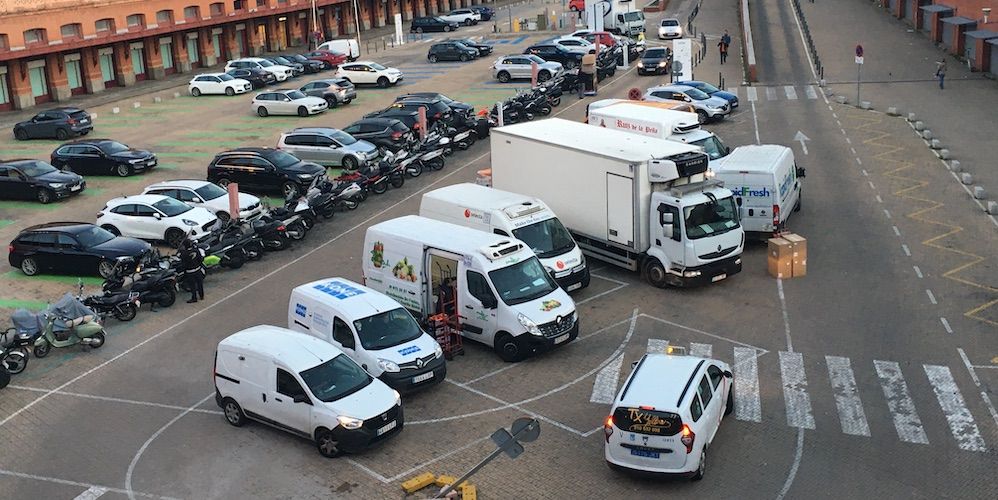 vehiculos de distribucion en Estacion Atocha Madrid