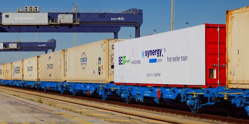 tren contenedores reefer Synergy entre Barcelona y Pamplona