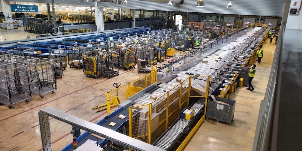 Máquina centro tratamiento Correos Andalucia