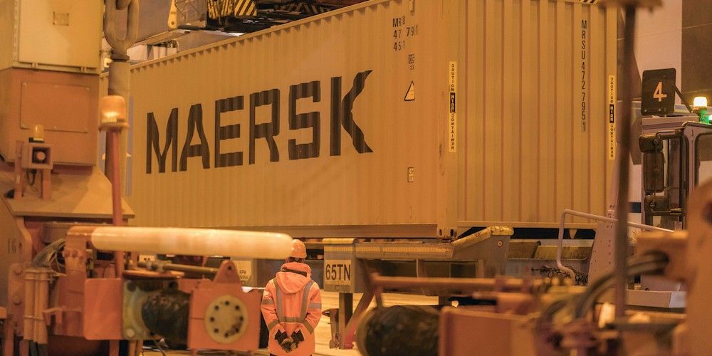 Contenedor Maersk puerto Algeciras