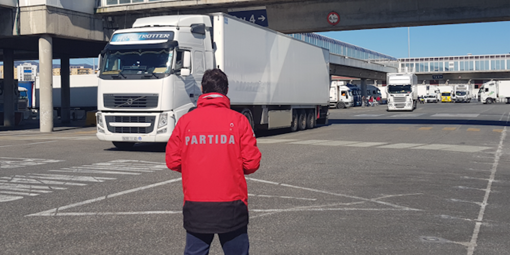 Muelle Camiones puerto algeciras personal partida logistics