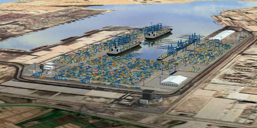 proyecto de la nueva terminal de Hapag Lloyd en Damietta
