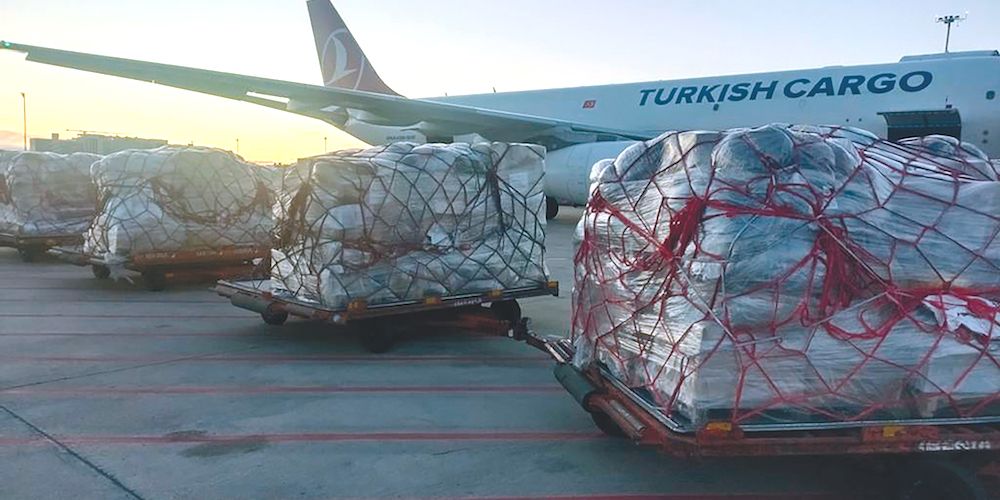carga aerea ayuda humanitaria Turkish Airlines