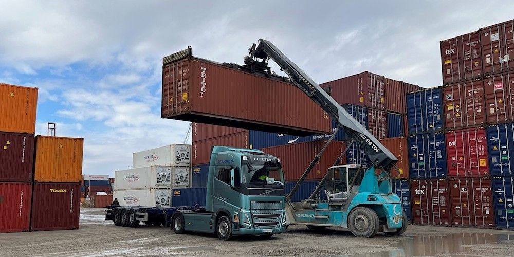 Prueba camión electrico puerto Valencia