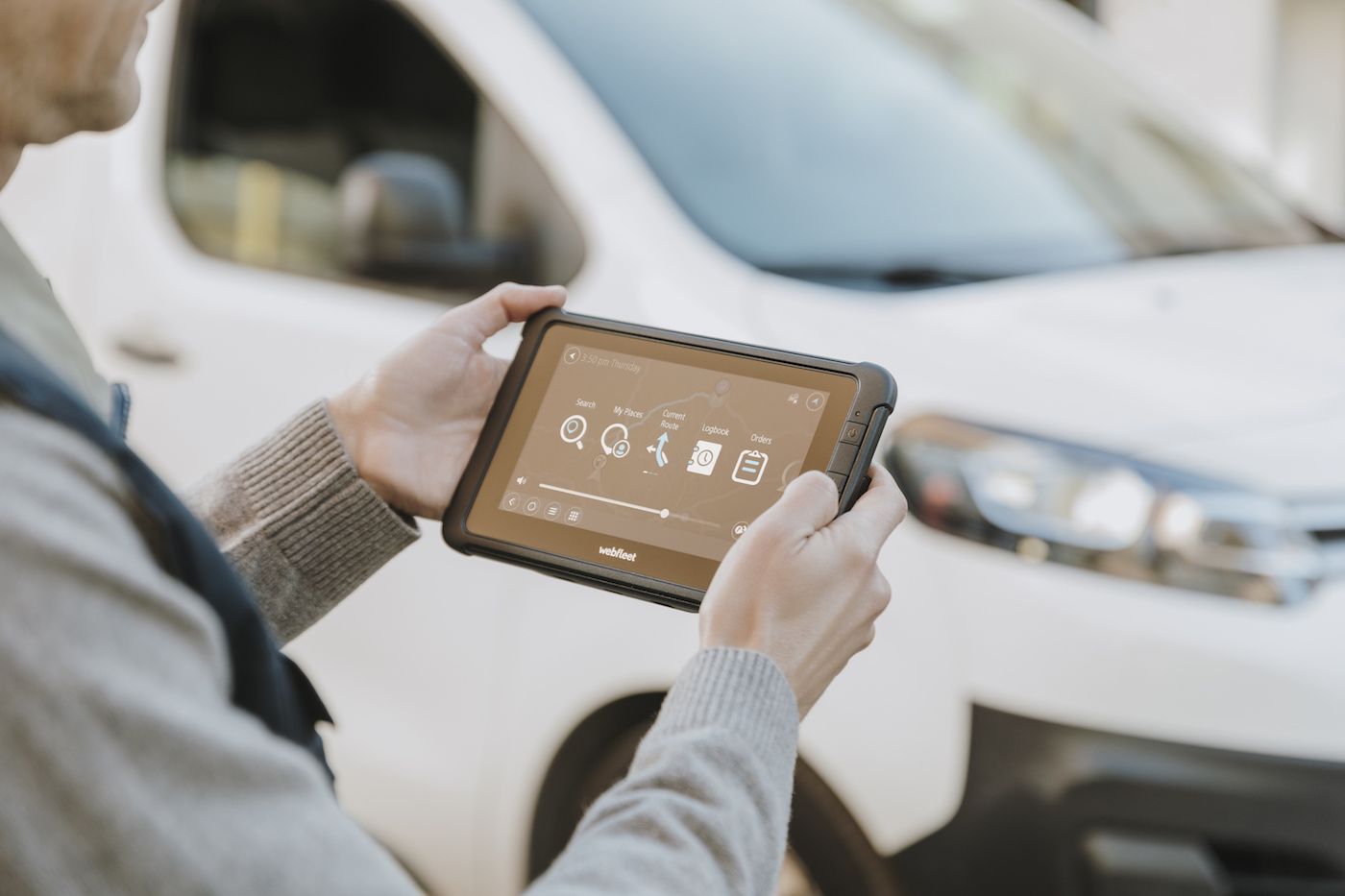 service van PRO847 terminal Webfleet